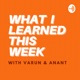 What I Learned This Week