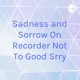 Sadness and Sorrow On Recorder Not To Good Srry