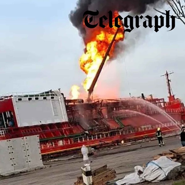 Ship ablaze after surprise attack on Danube port; 'sabotage' as explosion hits Polish railway track & surviving Putin's gulags photo