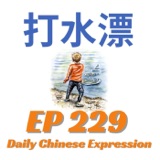 Daily Chinese Expression 229 「打水漂，我的钱都打了水漂。」 Intermediate Chinese podcast -Speak Chinese with Da Peng