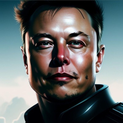 Elon Musk Thinking:Astronaut Man