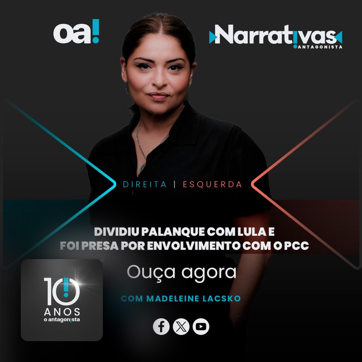 Dividiu palanque com Lula e foi presa por envolvimento com o PCC | Narrativas #481 Madeleine Lacsko