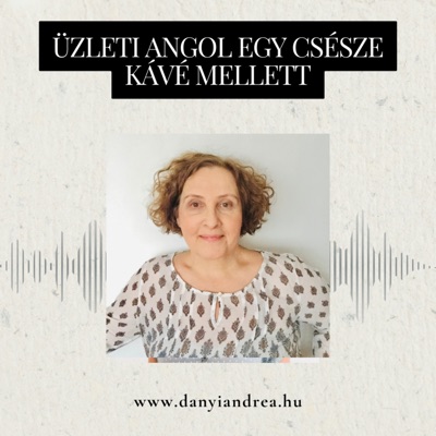 Üzleti angol egy csésze kávé mellett