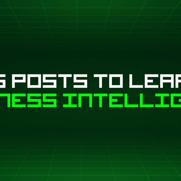 156 Blog Posts To Learn About Business Intelligence photo