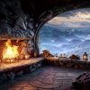 Cozy Cave Rain Sounds with Crackling Fire | Sleep & Relax - Anaturalearth