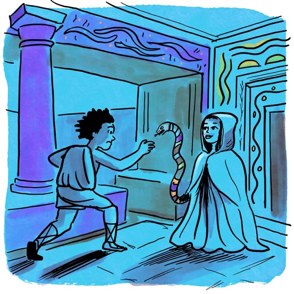 Theseus & Ariadne 3: “Snakes are slimy and sneaky and ewwww, I just don’t like them!” photo