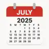 July 2025 Calendar - tylergallagher new Single