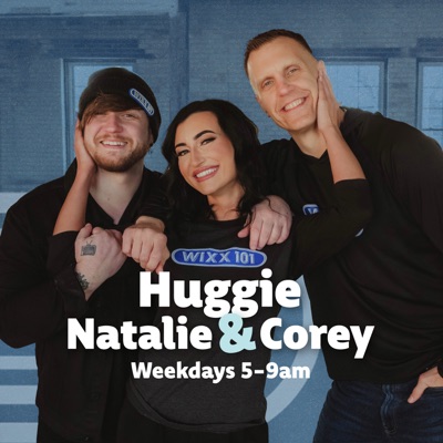 Huggie, Natalie and Corey Huggie, Natalie and Corey