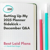 Setting Up My 2025 Planner Sidekick + December Q&A