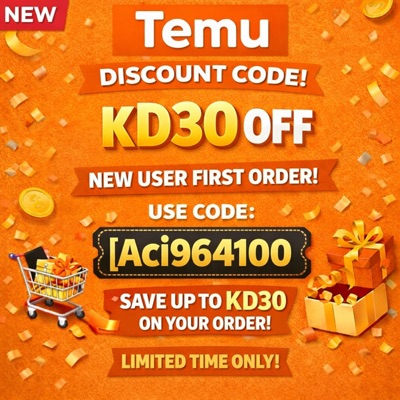 ⫅NEW⫆ {Kuwait} Temu Discount Code [{"Aci964100"}] KD30  OFF New User First Order:aqsa khan