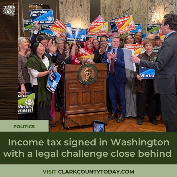Washington income tax signed as legal fight and ballot efforts loom photo