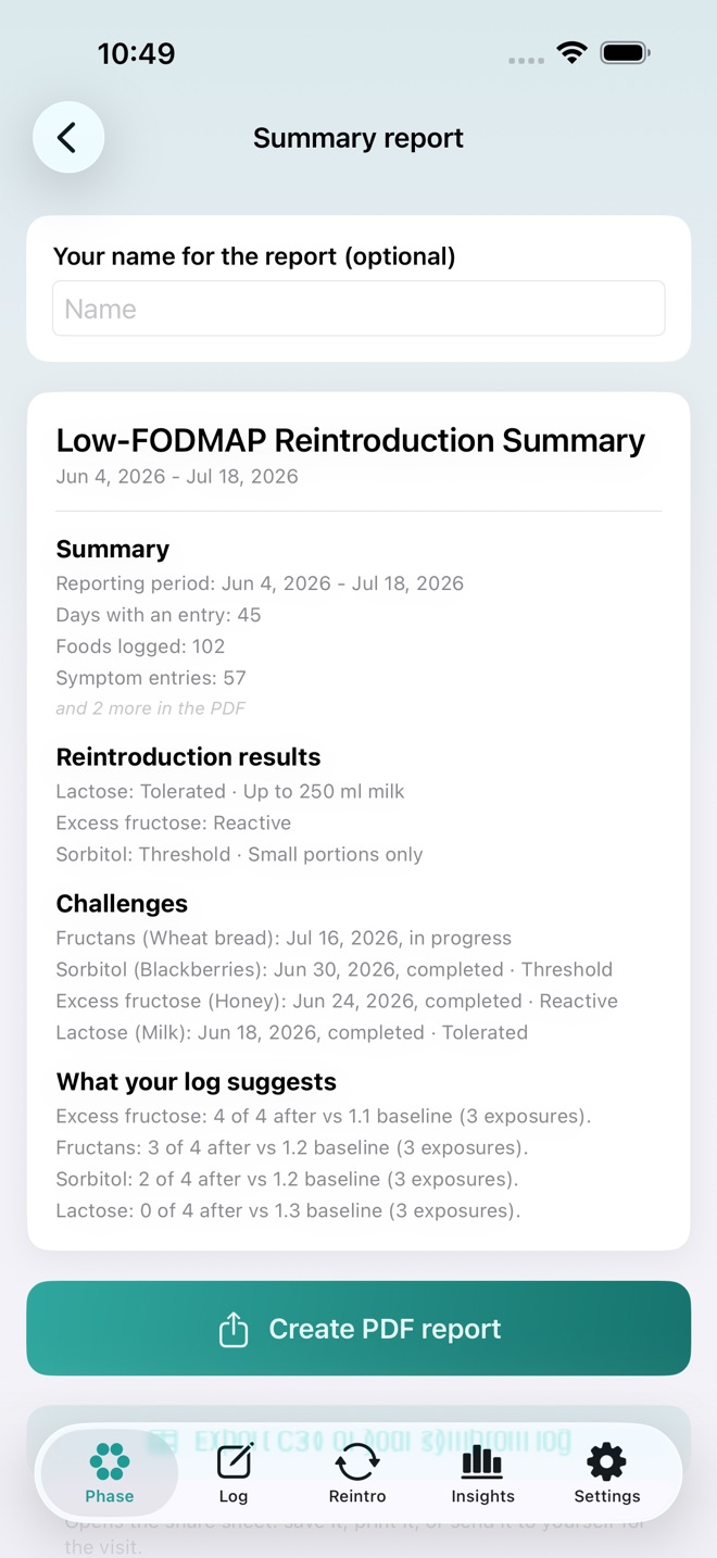 GutPhase: Low-FODMAP screenshot 5