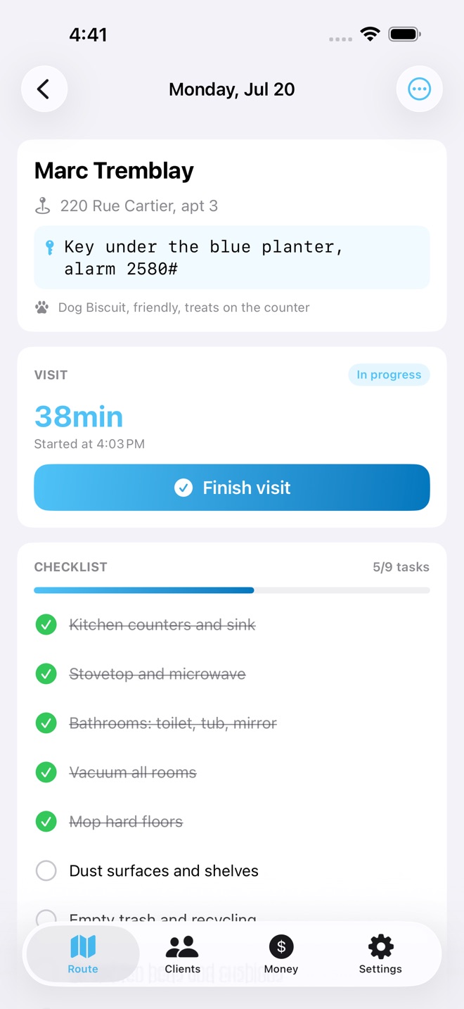 TidyRoute: Cleaning Biz screenshot 2