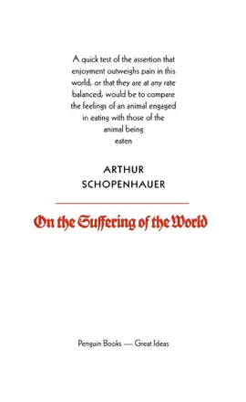 Read: Book On the Suffering of the World