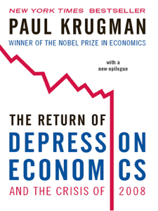 The Return of Depression Economics and the Crisis of 2008 - Paul Krugman Cover Art