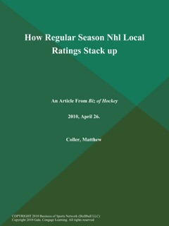 How Regular Season Nhl Local Ratings Stack Up by Matthew Coller