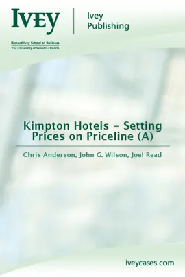 Read: Book Kimpton Hotels - Setting Prices on Priceline (A)