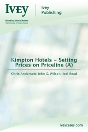 Kimpton Hotels - Setting Prices on Priceline (A) - Chris Anderson