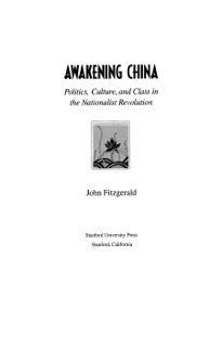 Awakening China by John Fitzgerald