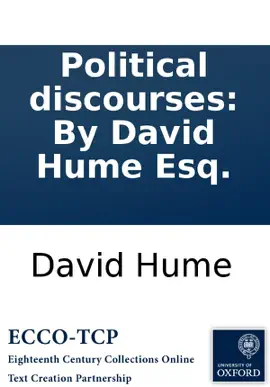 Read: Political discourses: By David Book Hume Esq.