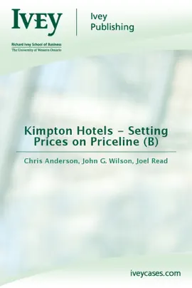 Read: Kimpton Hotels - Setting Prices Book on Priceline (B)