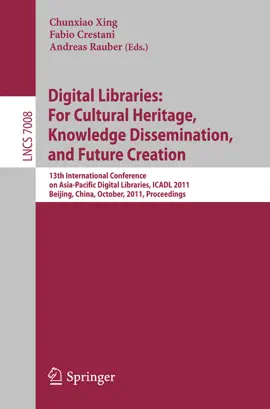 Read: Digital Libraries: For Cultural Book Heritage, Knowledge Dissemination, and Future Creation