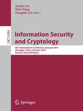 Read: Book Information Security and Cryptology