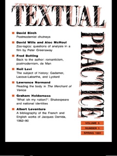 Textual Practice by Terence Hawkes