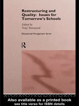 Read: Restructuring and Book Quality: Issues for Tomorrow's Schools