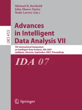 Read: Advances in Intelligent Data Book Analysis VII