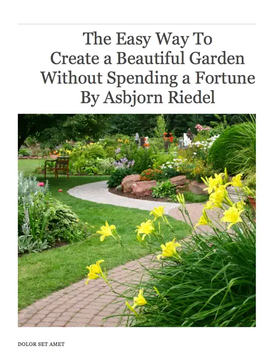 Easy Garden Design