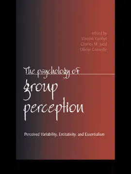 Read: The Psychology of Group Perception Book