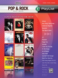 2011 Pop & Rock Sheet Music Playlist: Songs That Made the Year!