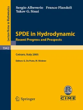 Read: SPDE in Book Hydrodynamics: Recent Progress and Prospects