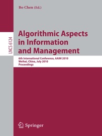 Algorithmic Aspects in Information and Management - Bo Chen