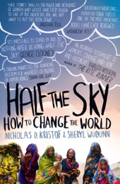 Book cover for Half the Sky by Nicholas D. Kristof & Sheryl WuDunn