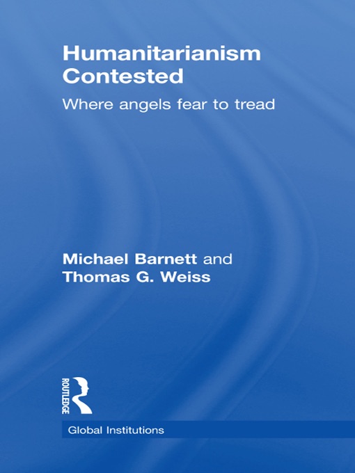 Humanitarianism contested cover
