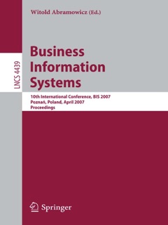 Business Information Systems by Witold Abramowicz