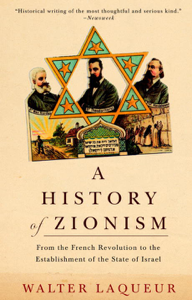 A History of Zionism - Walter Laqueur Cover Art