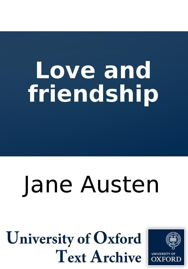 Love and friendship cover