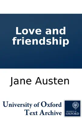 Read: Book Love and friendship