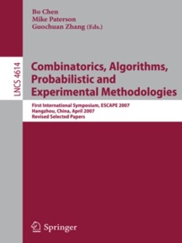 Combinatorics, Algorithms, Probabilistic and Experimental Methodologies - Bo Chen, Mike Paterson & Guochuan Zhang