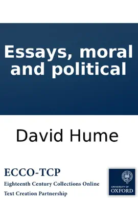 Read: Essays, Book moral and political