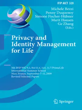 Read: Privacy and Identity Management for Life Book