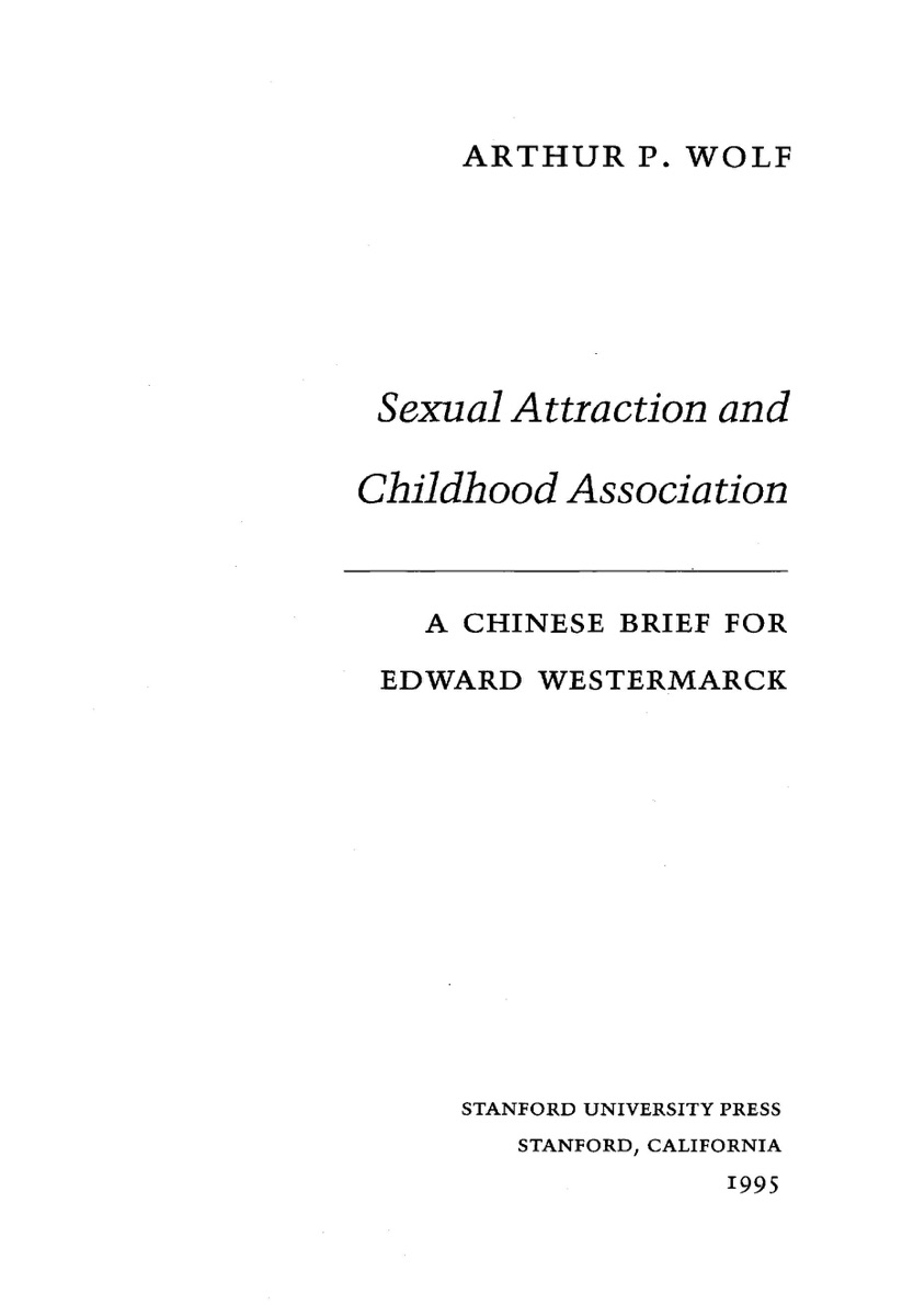 Sexual Attraction and Childhood Association cover