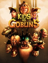 Book cover for Kids vs Goblins by Stolen Couch Games