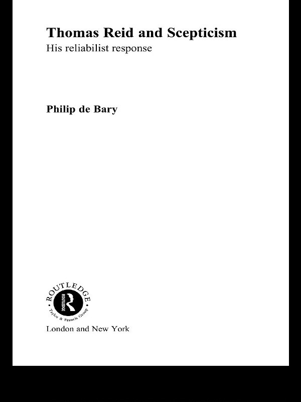 Thomas Reid and Scepticism cover