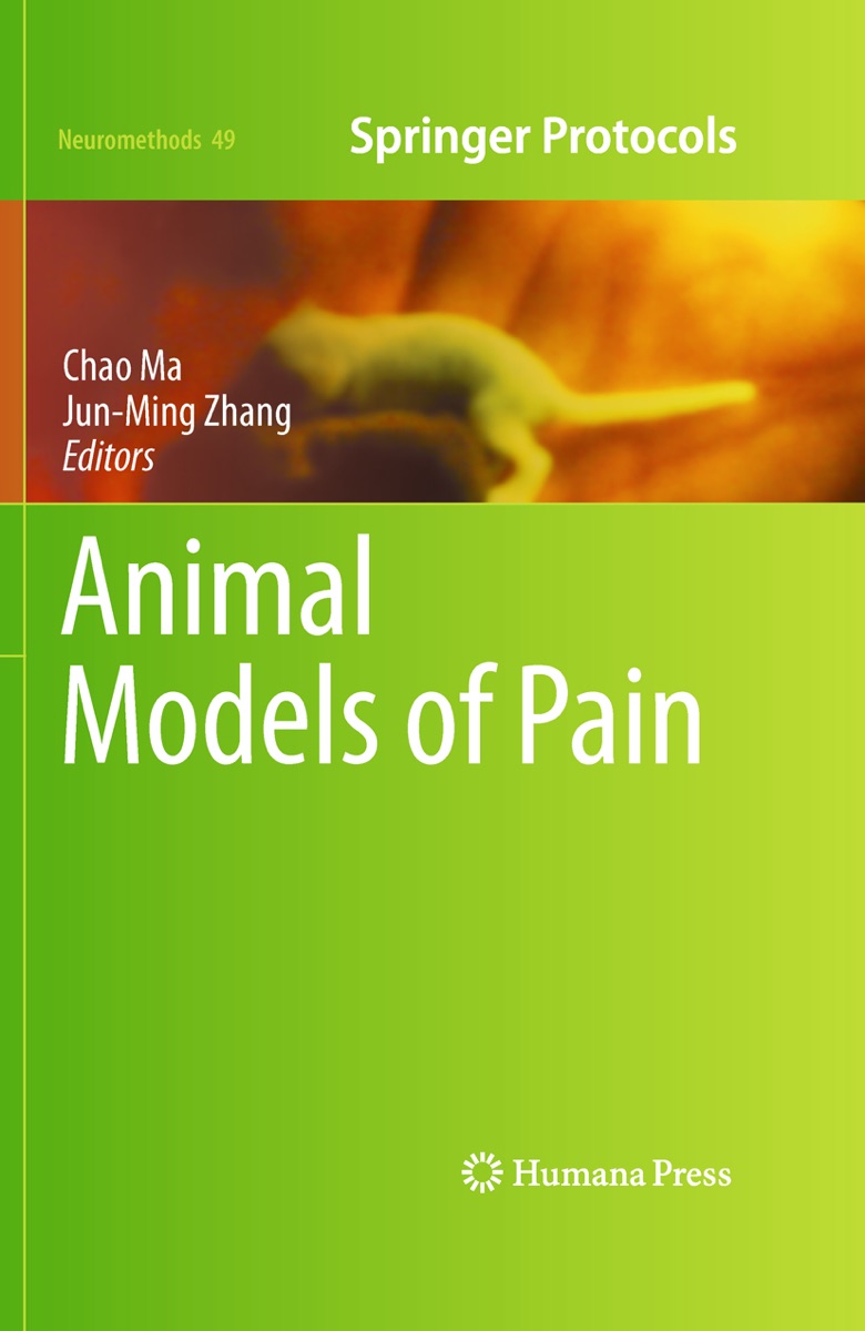 Animal Models of Pain Neuromethods cover