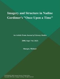 Imagery and Structure in Nadine Gordimer's 
