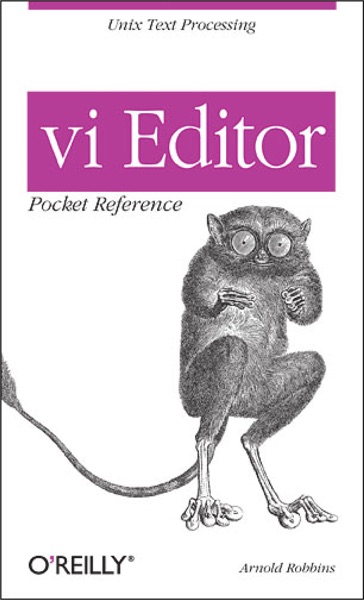 Cover of Vi Editor Pocket Reference